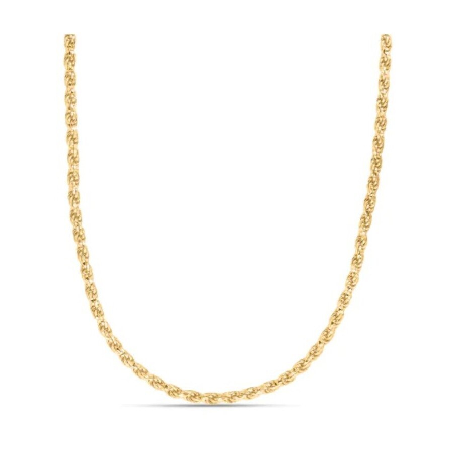 Tresorra Sterling Silver Gold Plated Rope Chain Necklace In Gold