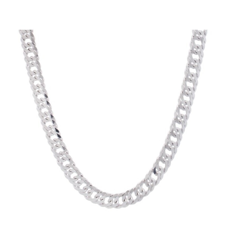 Tresorra Sterling Silver Miami Cuban Chain Necklace