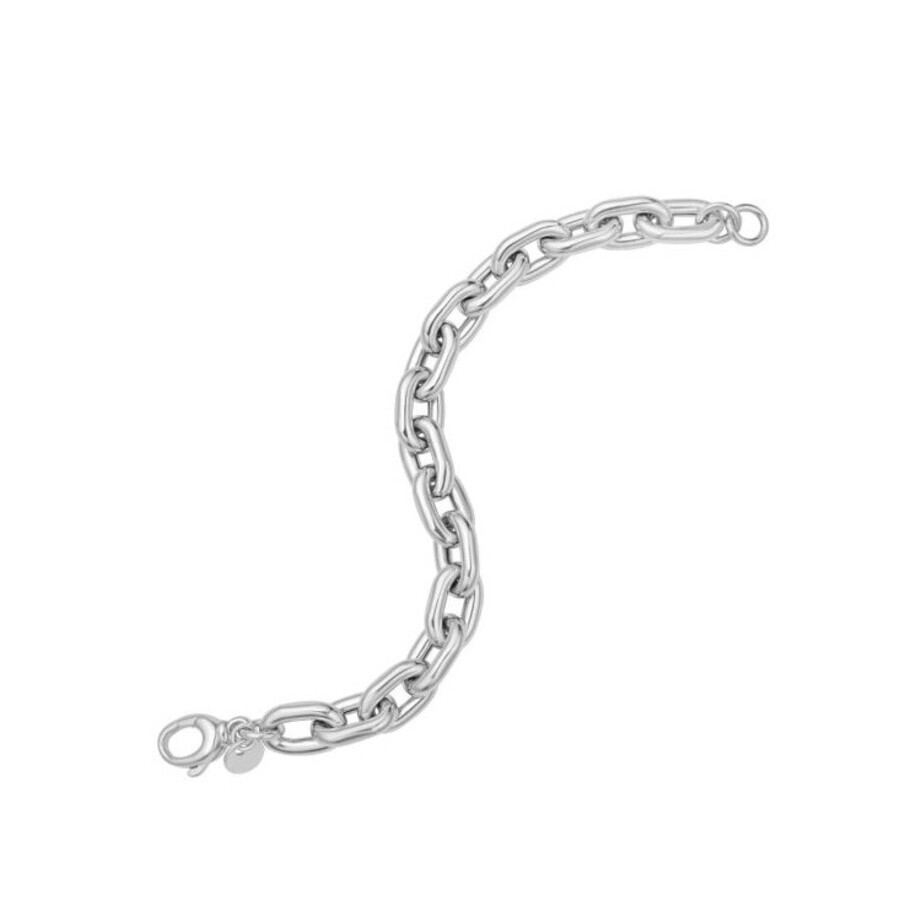 Tresorra Sterling Silver Oval Link Bracelet