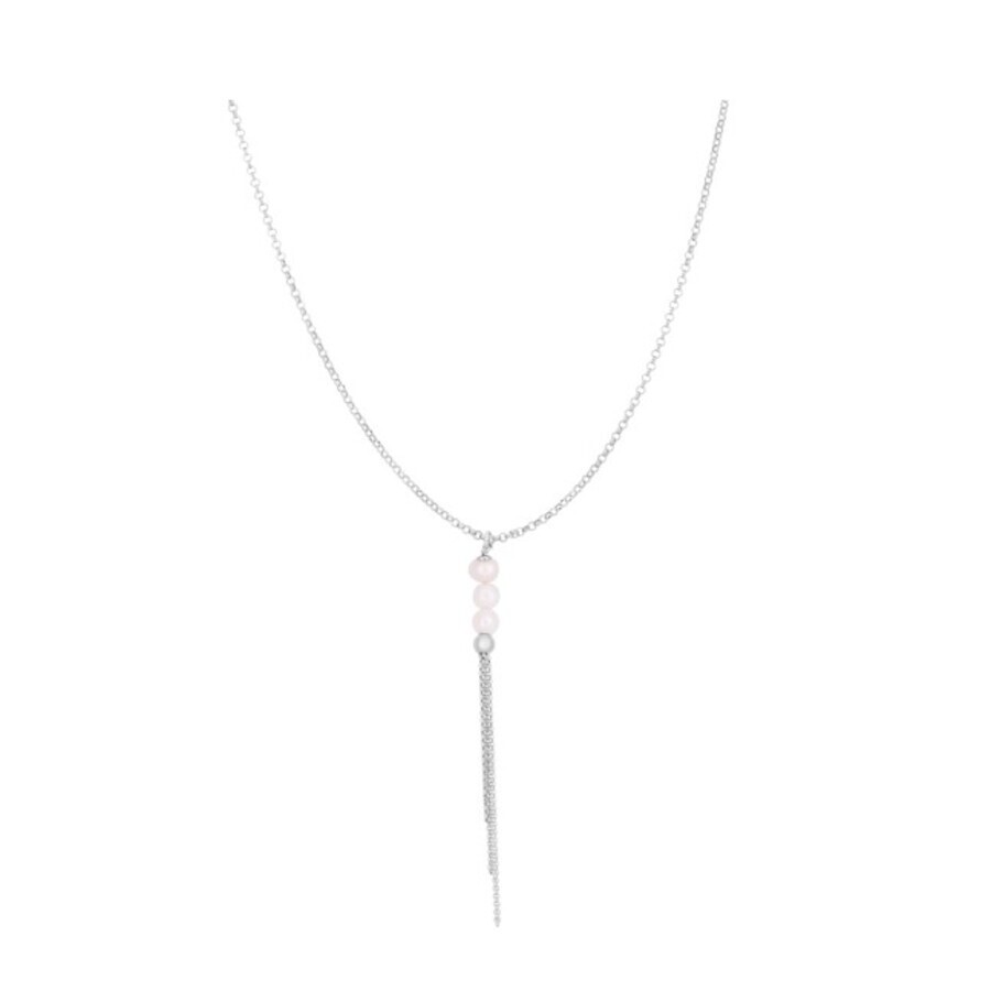 Tresorra Sterling Silver Pearl Tassel Necklace