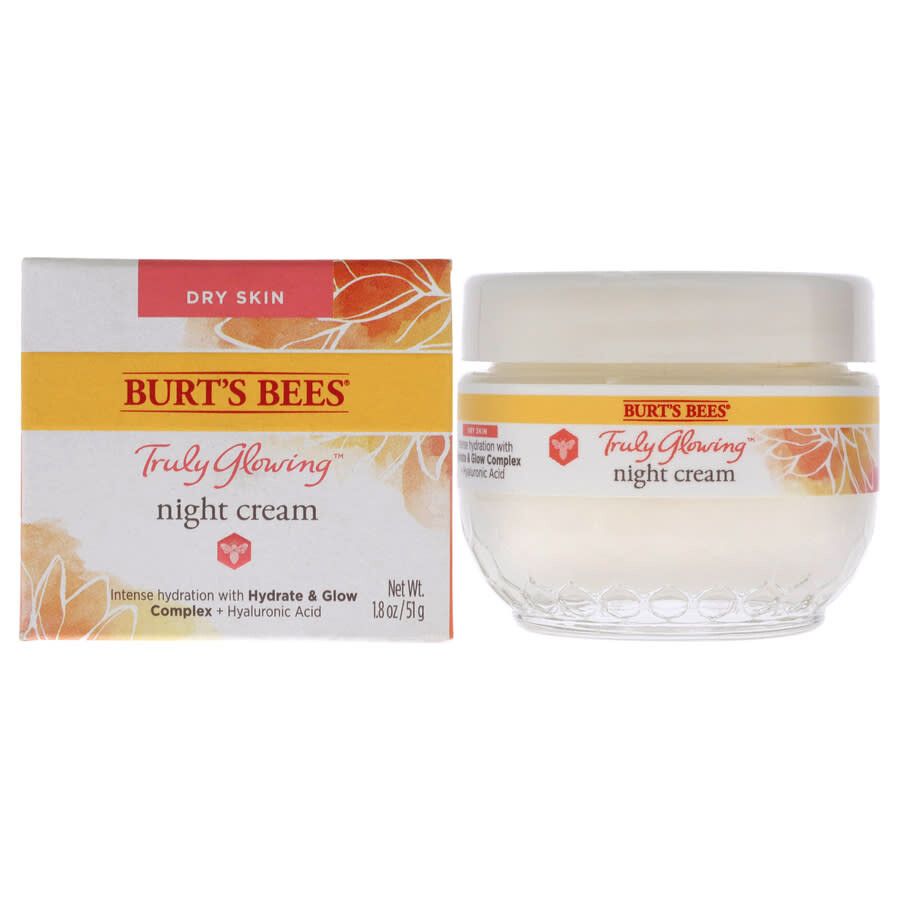 Burt'S Bees Truly Glowing Night Cream Dry Skin by Burts Bees for