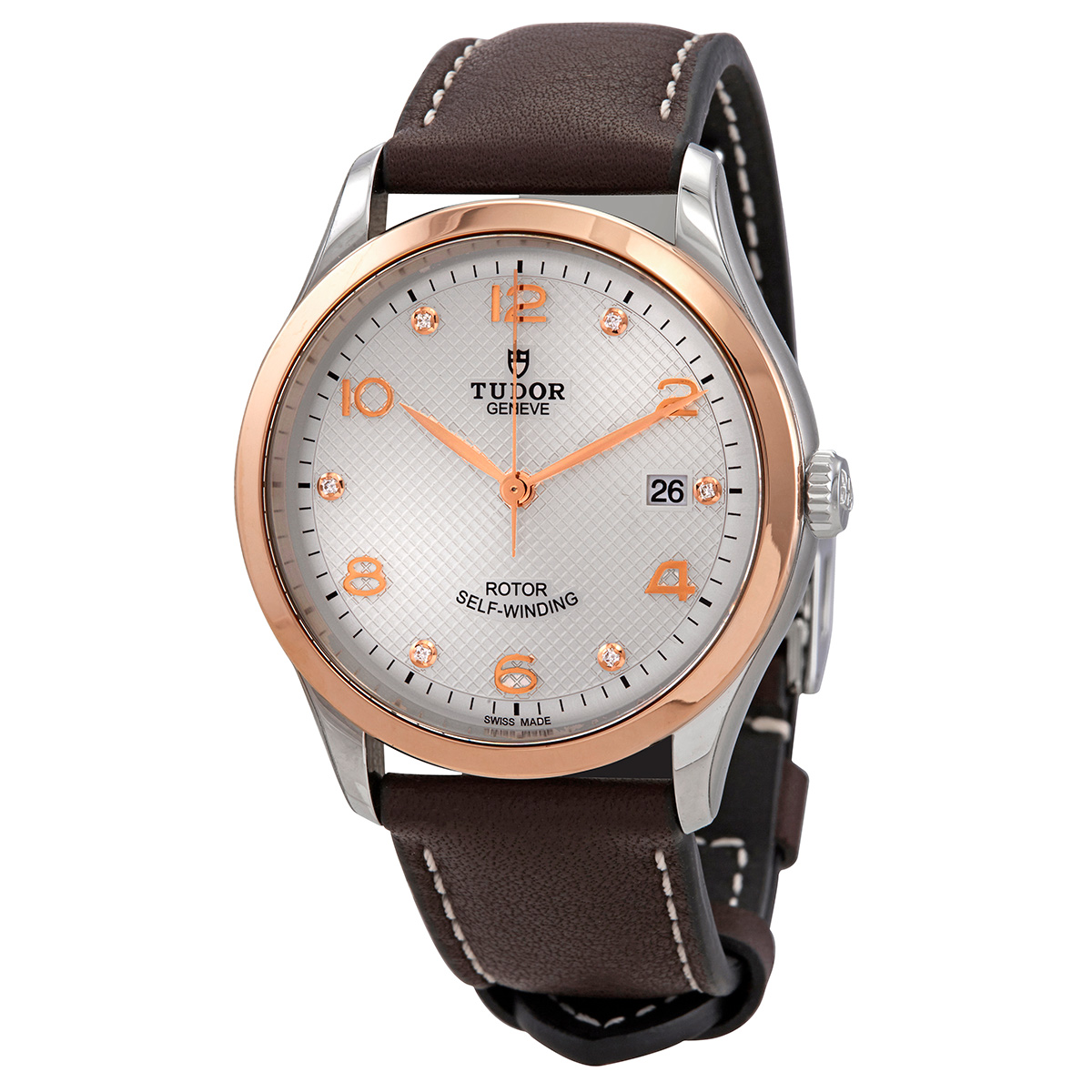 Tudor 1926 Automatic Diamond Silver Dial Men's Watch M91551-0006