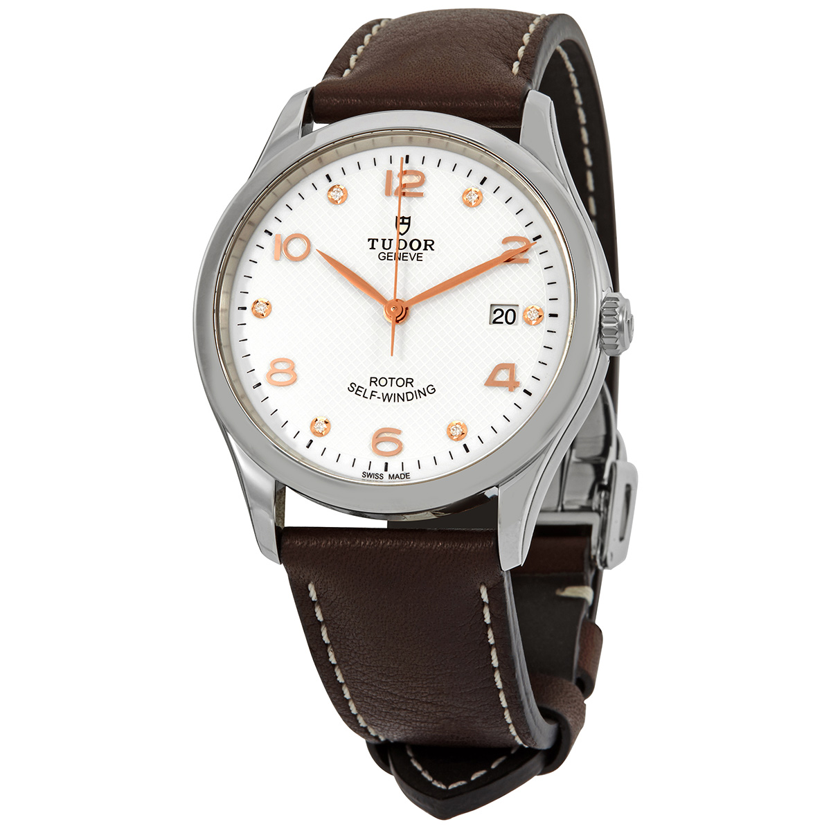 Tudor 1926 Automatic Diamond White Dial Men's Watch 91550-0014