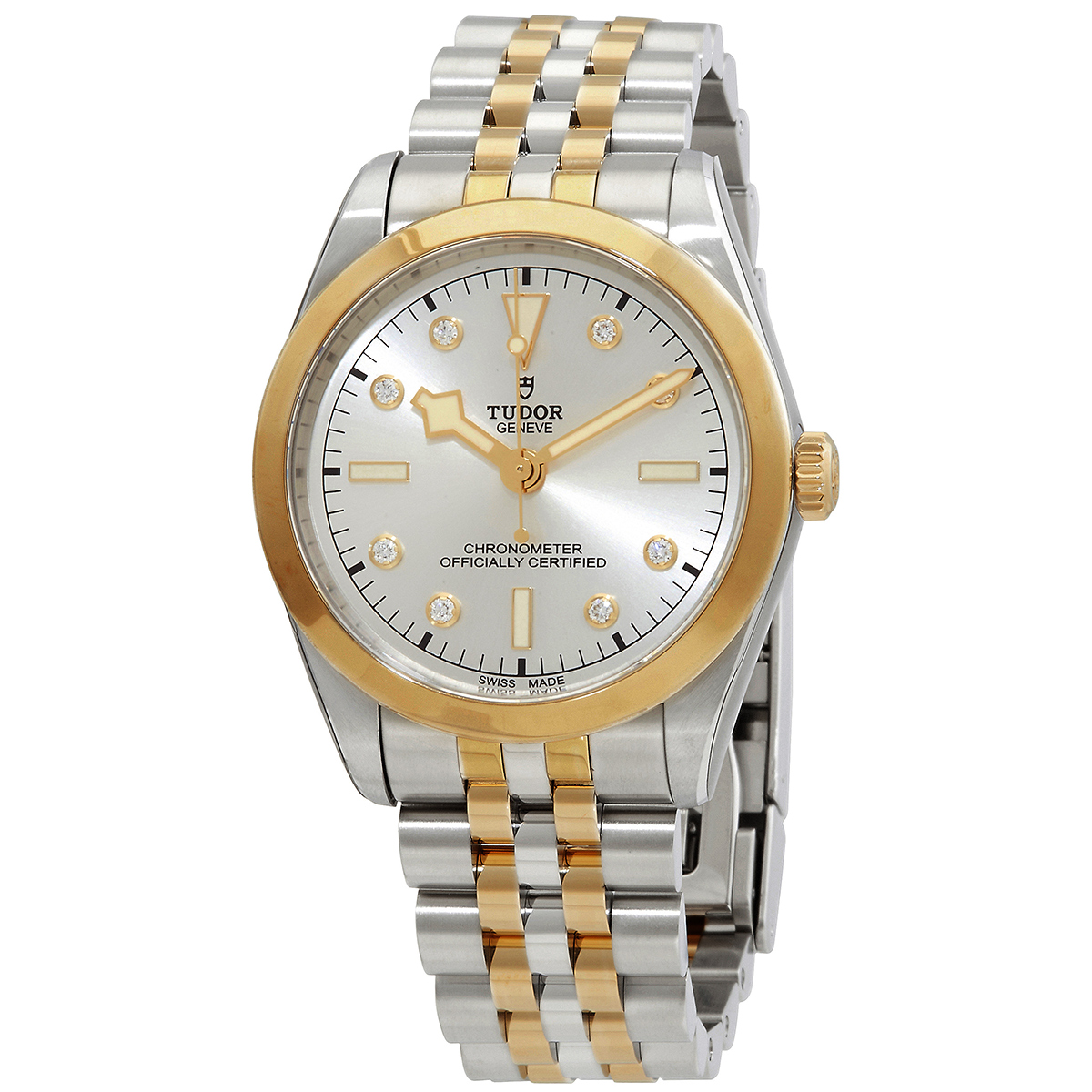 Tudor Black Bay 36 Automatic Chronometer Diamond Silver Dial Unisex Watch M79643-0007