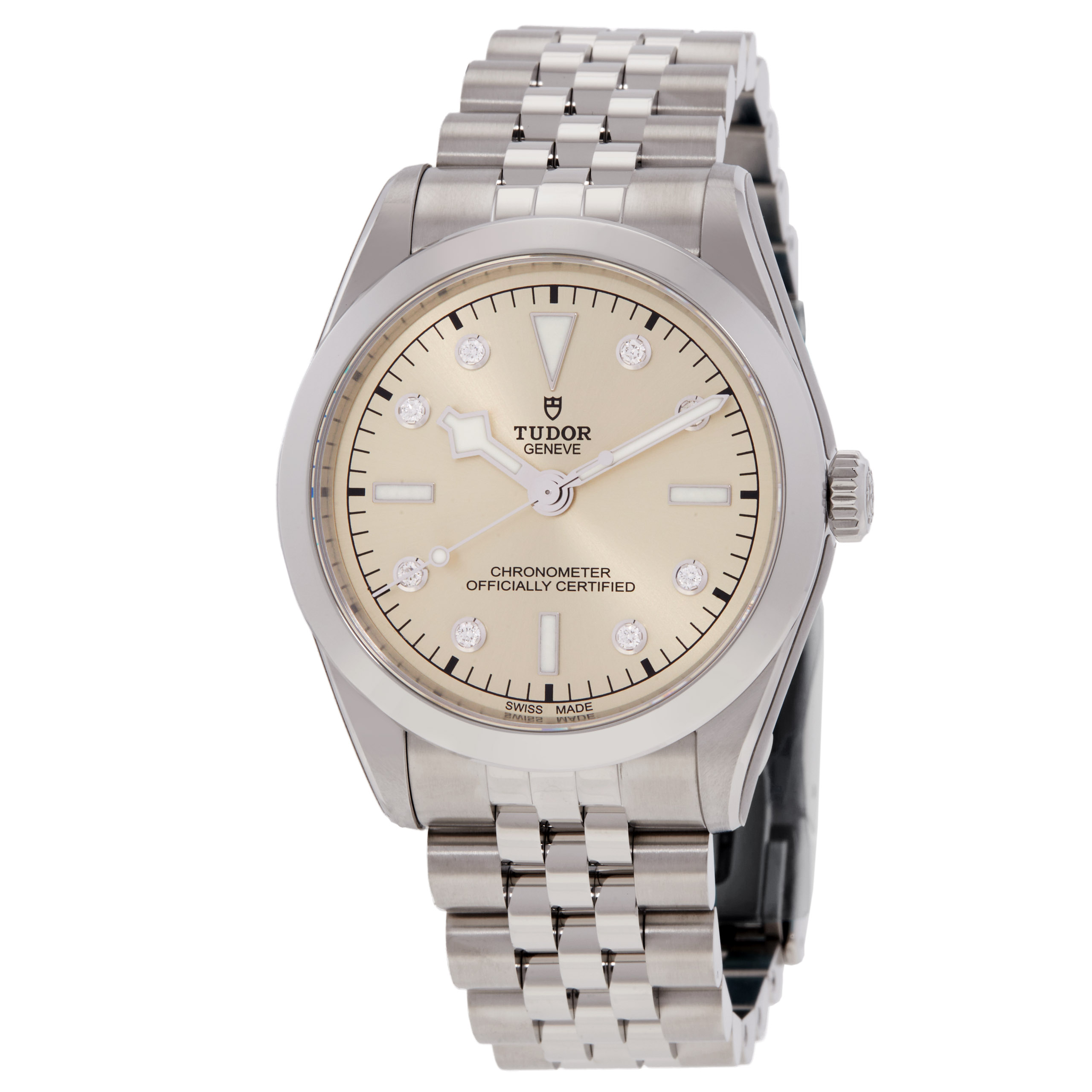 Tudor Black Bay Automatic Chronometer Diamond Silver Dial Unisex Watch M79640-0006