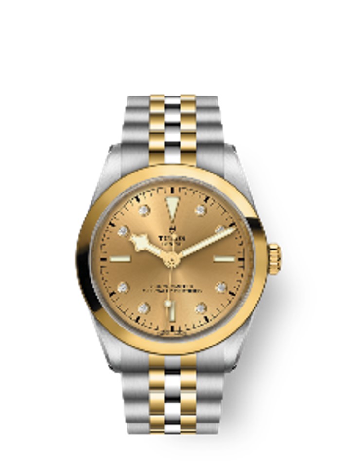 Black Bay Automatic Diamond Champagne Dial Ladies Watch