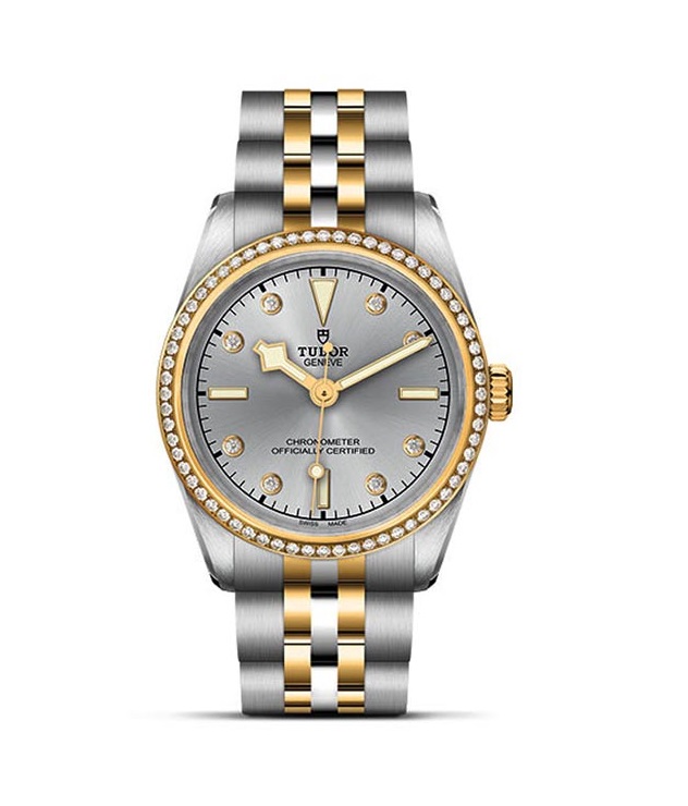 Tudor Black Bay Automatic Diamond Silver Dial Ladies Watch M79613-0006