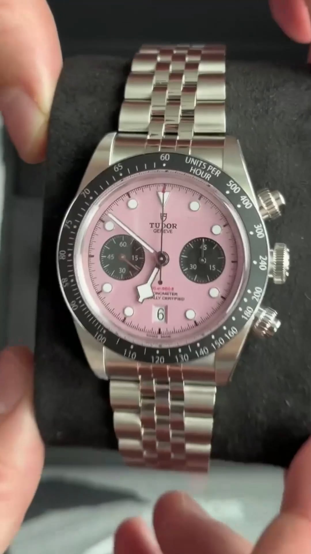 Tudor Black Bay Chronograph Automatic Chronometer Pink Dial Men's