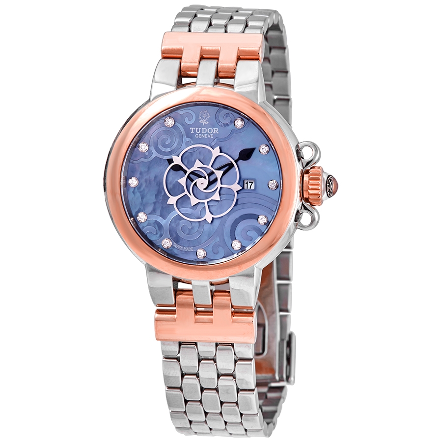 Tudor Clair de Rose Automatic Diamond Ladies Watch M35401-0004