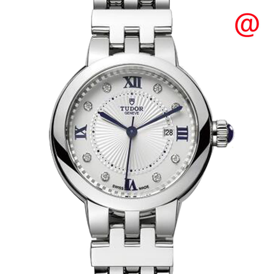 Tudor Clair De Rose Automatic Diamond Opaline Dial Ladies Watch M35500-0004