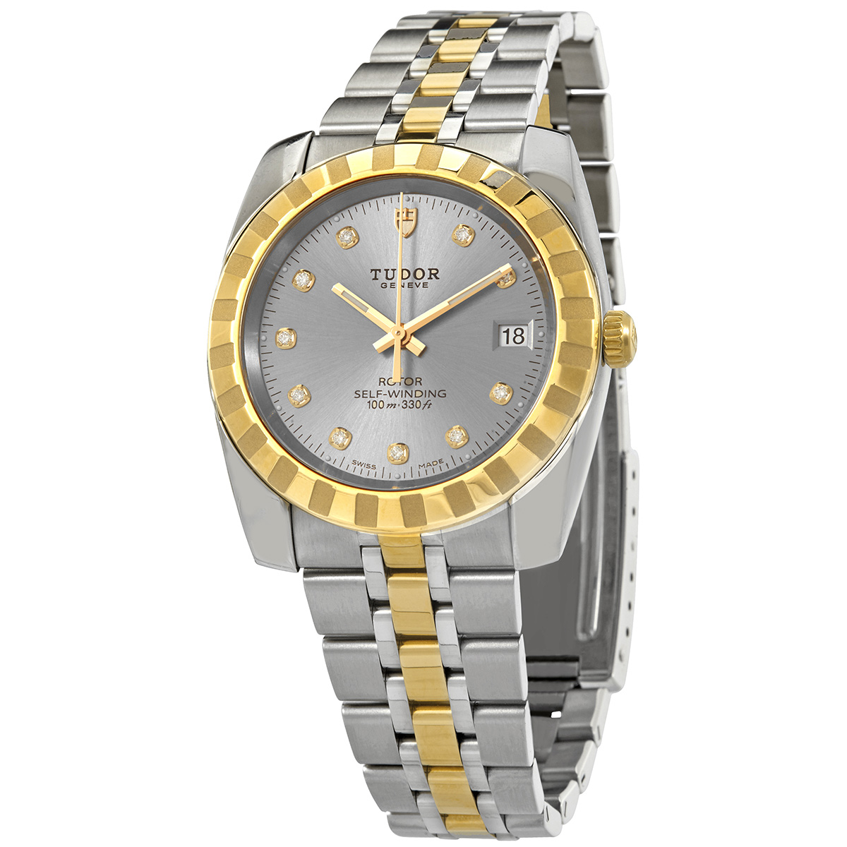 Tudor Classic Quartz Diamond Silver Dial Unisex Watch M21013-0012