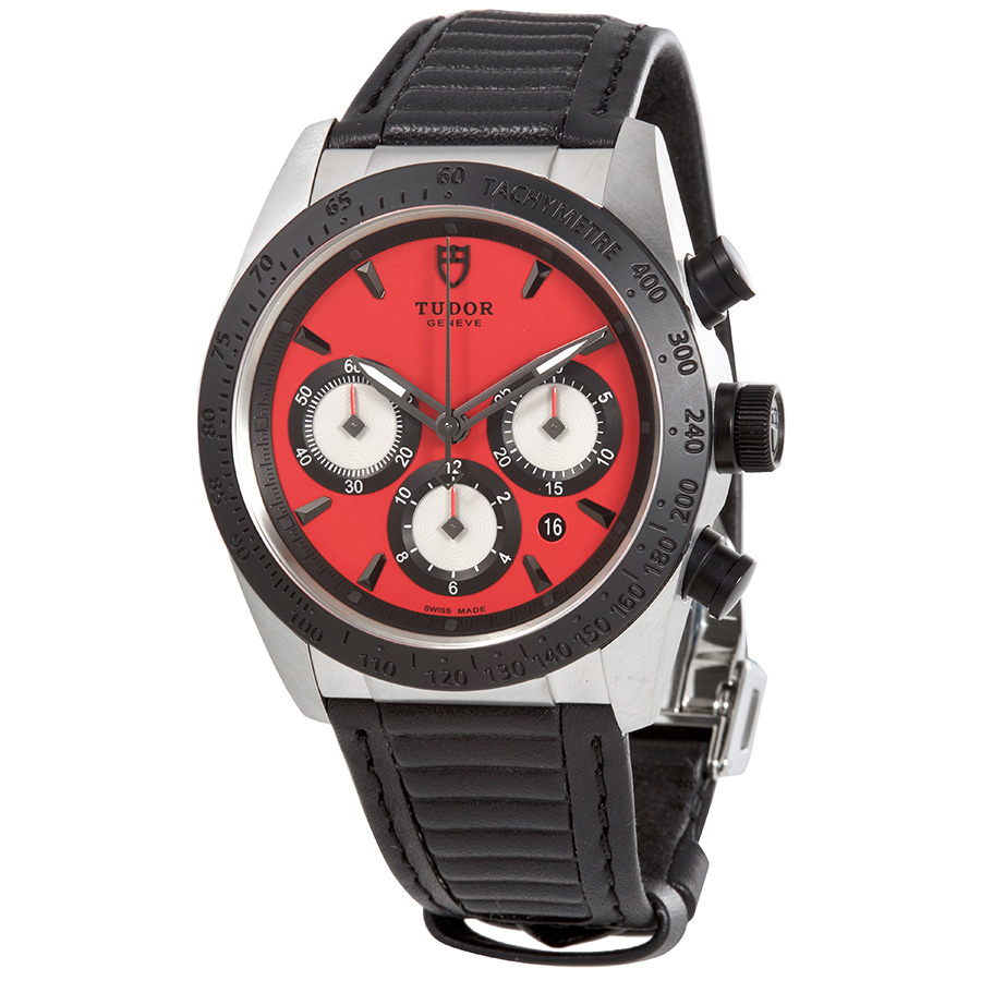 Tudor Fastrider Chronograph Automatic Red Dial Men's Watch 42010N-0006