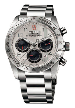 Tudor Fastrider Silver Dial Chronograph Stainless Steel Men's Watch 42000-SVASS