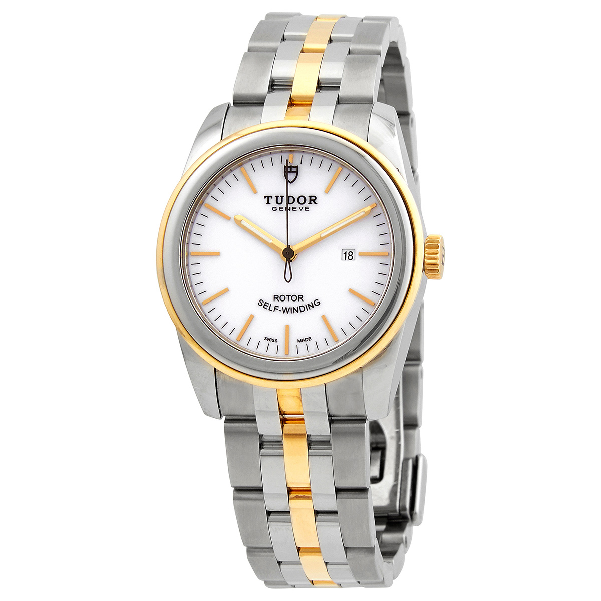 Tudor Glamour Date Automatic White Dial Ladies Watch 53003-0001