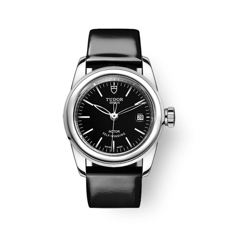 Tudor Glamour Date Automatic Black Dial Ladies Watch 51000-0001