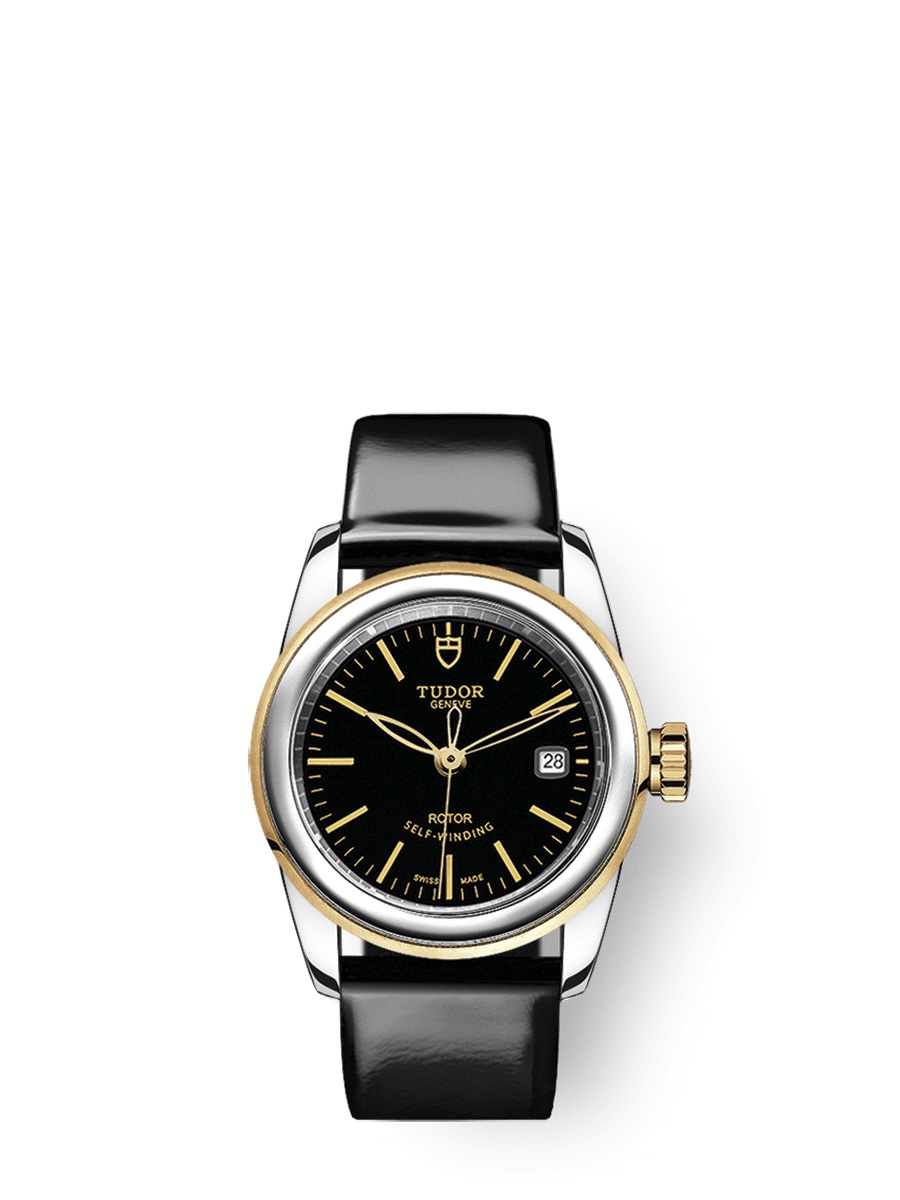Tudor Glamour Date Automatic Black Dial Ladies Watch 51003-0024