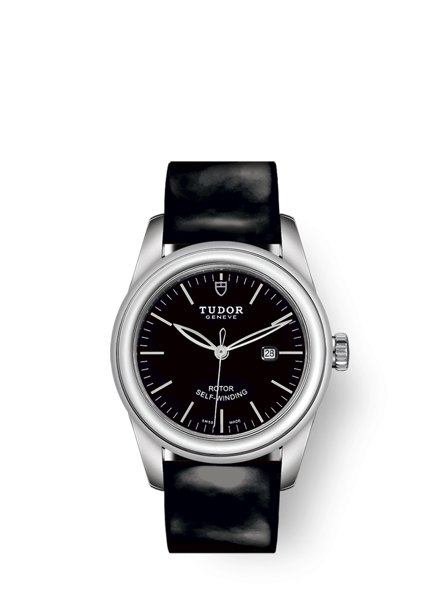 Tudor Glamour Date Automatic Black Dial Ladies Watch 53000-0039