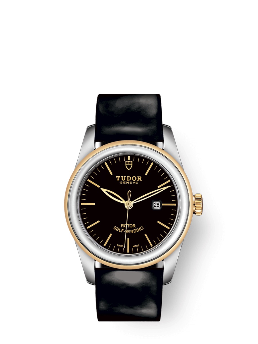 Tudor Glamour Date Automatic Black Dial Ladies Watch 53003-0011