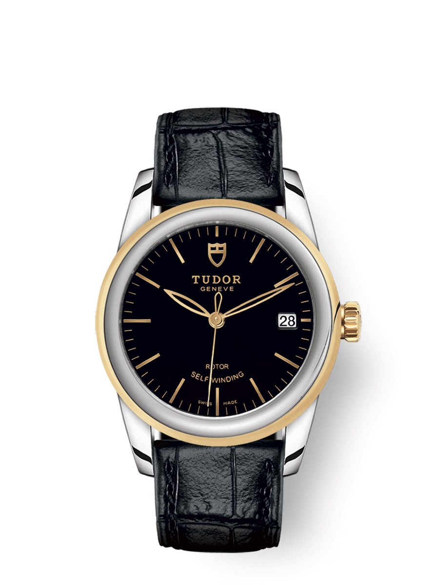 Tudor Glamour Date Automatic Black Dial Watch 55003-0029