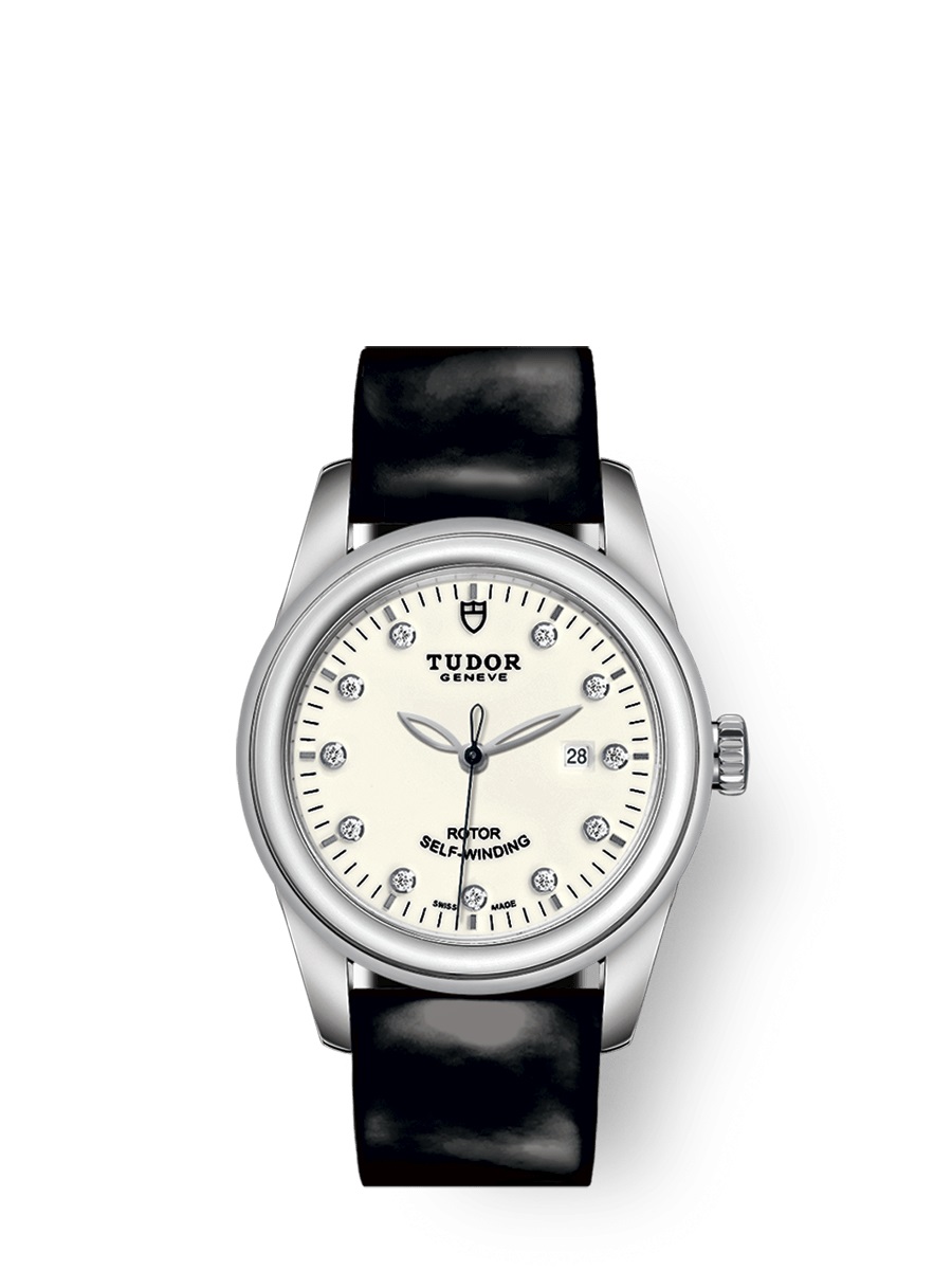 Tudor Glamour Date Automatic Diamond Ladies Watch 53000-0092