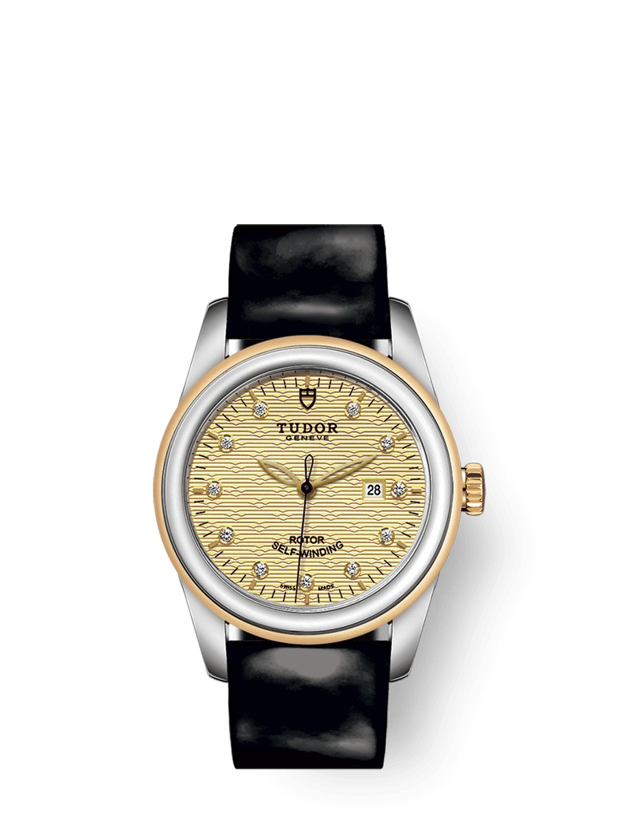Tudor Glamour Date Automatic Diamond Ladies Watch 53003-0052