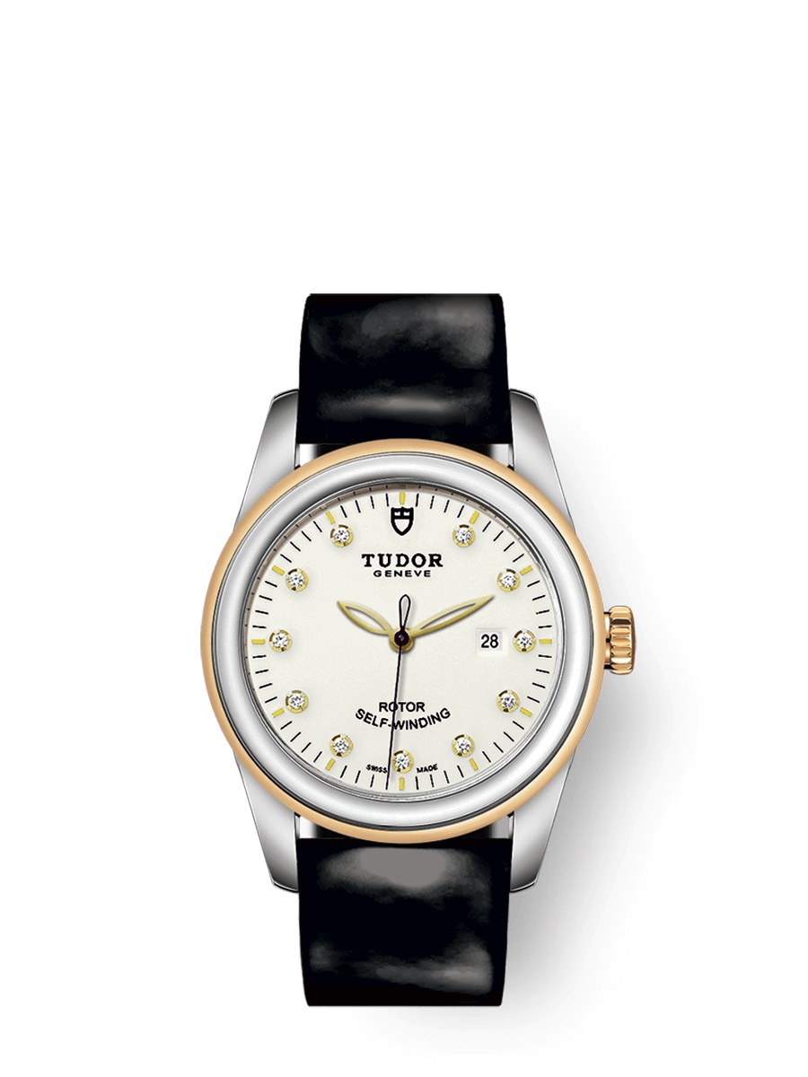 Tudor Glamour Date Automatic Diamond Ladies Watch 53003-0078