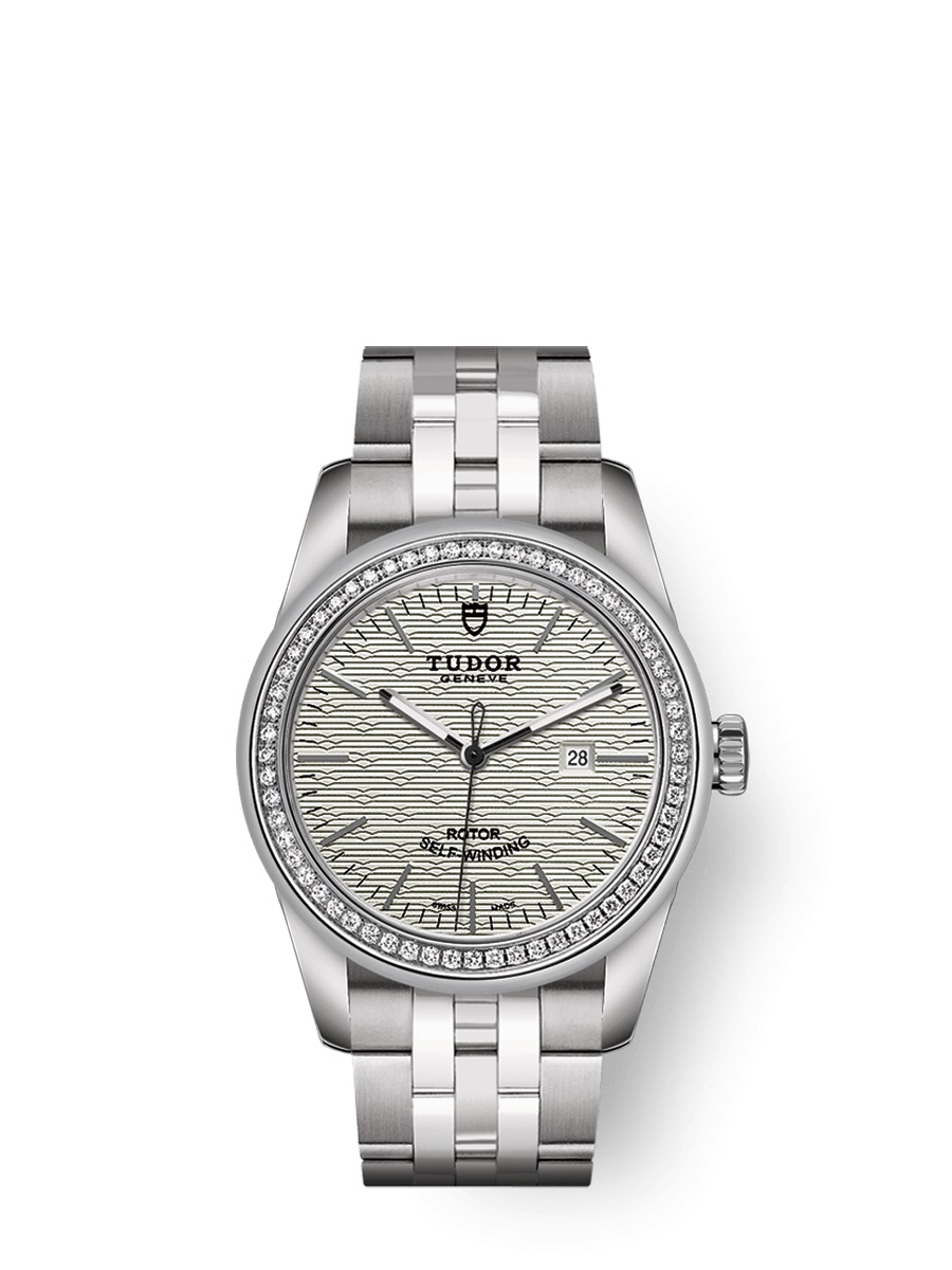 Tudor Glamour Date Automatic Diamond Ladies Watch 53020-0001
