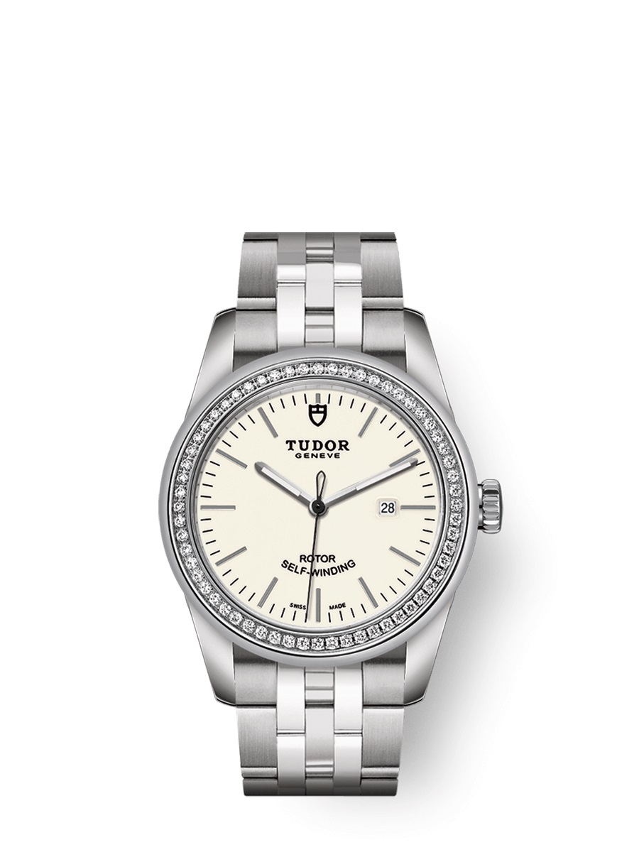 Tudor Glamour Date Automatic Diamond Ladies Watch 53020-0073