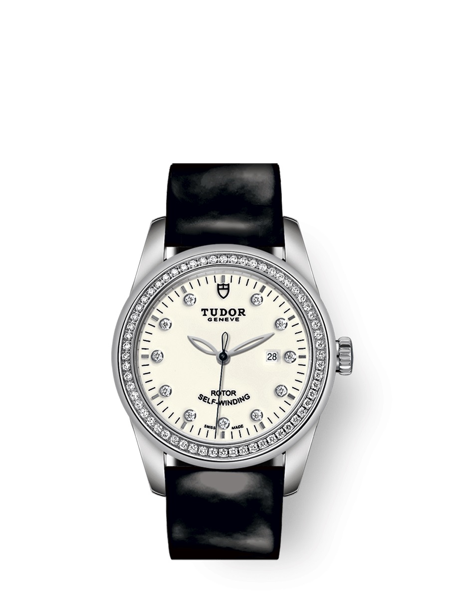 Tudor Glamour Date Automatic Diamond Ladies Watch 53020-0086