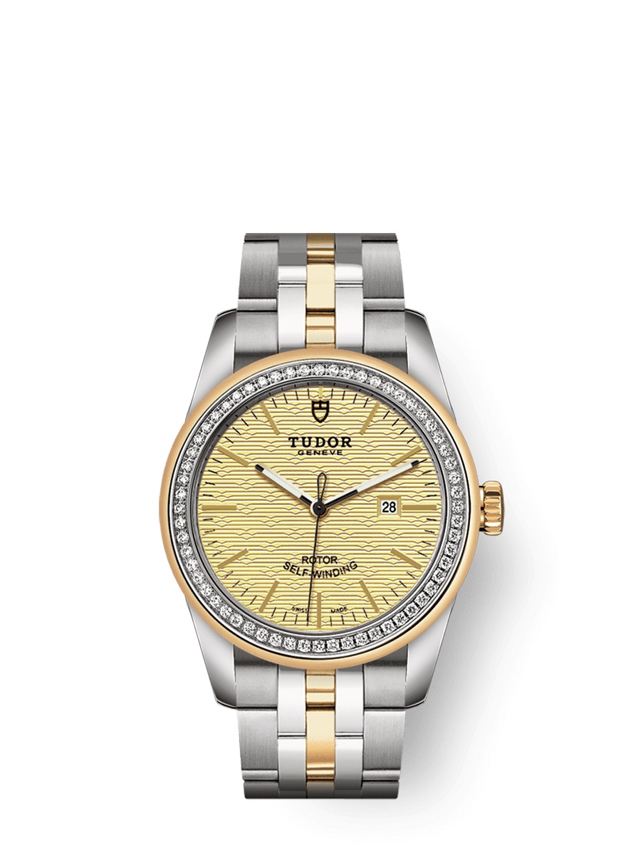 Tudor Glamour Date Automatic Diamond Ladies Watch 53023-0022