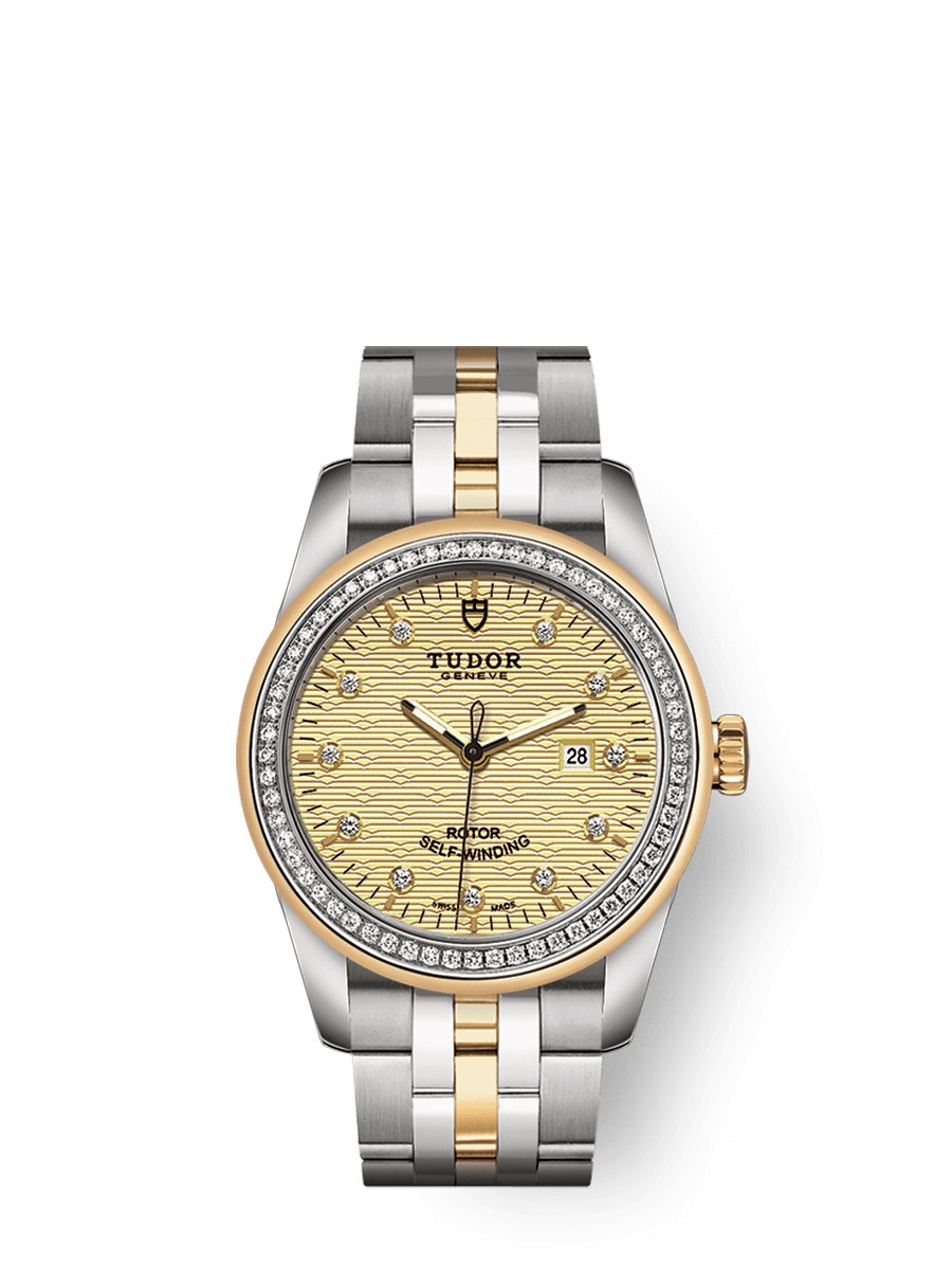 Tudor Glamour Date Automatic Diamond Ladies Watch 53023-0023