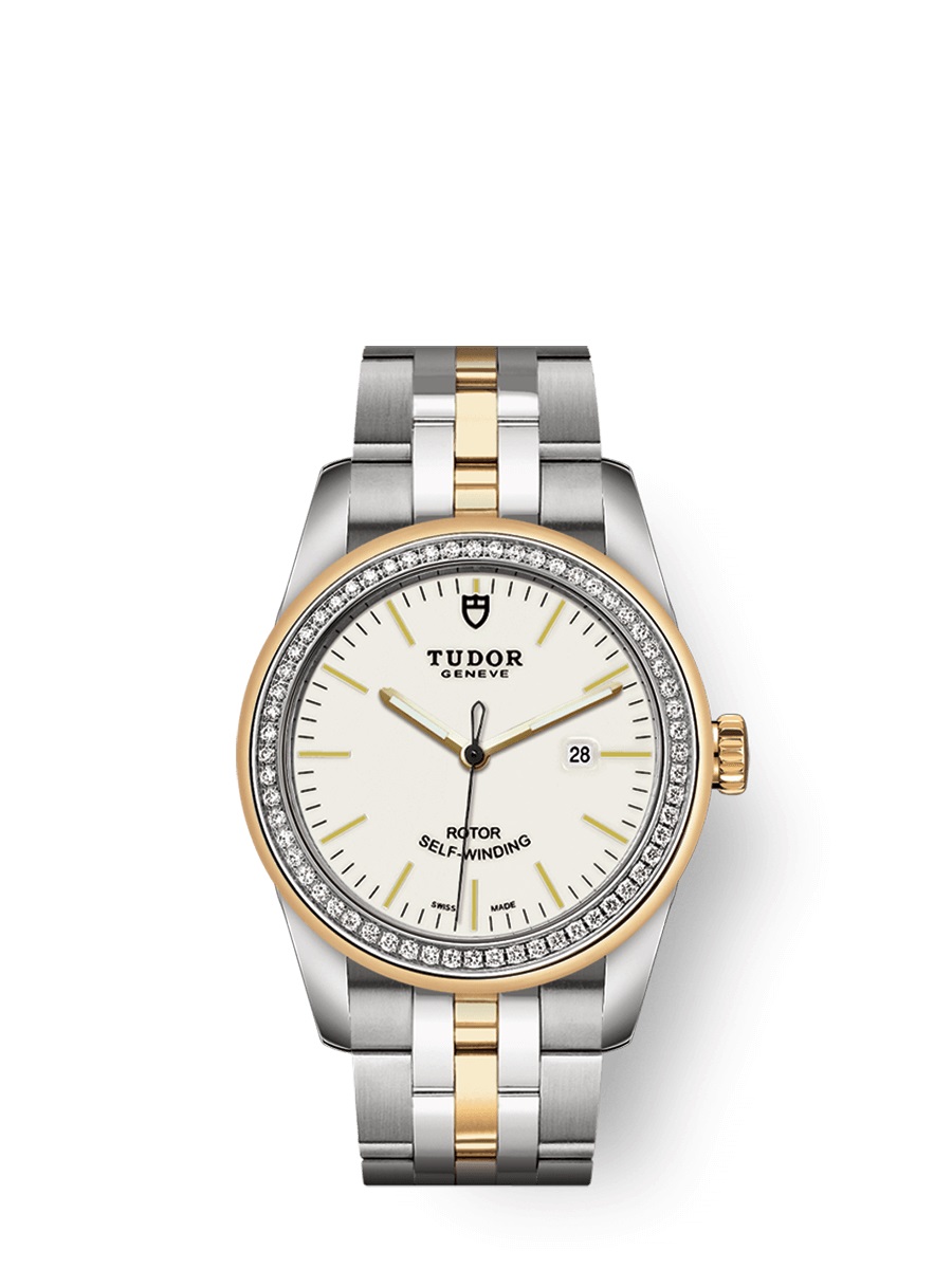 Tudor Glamour Date Automatic Diamond Ladies Watch 53023-0065