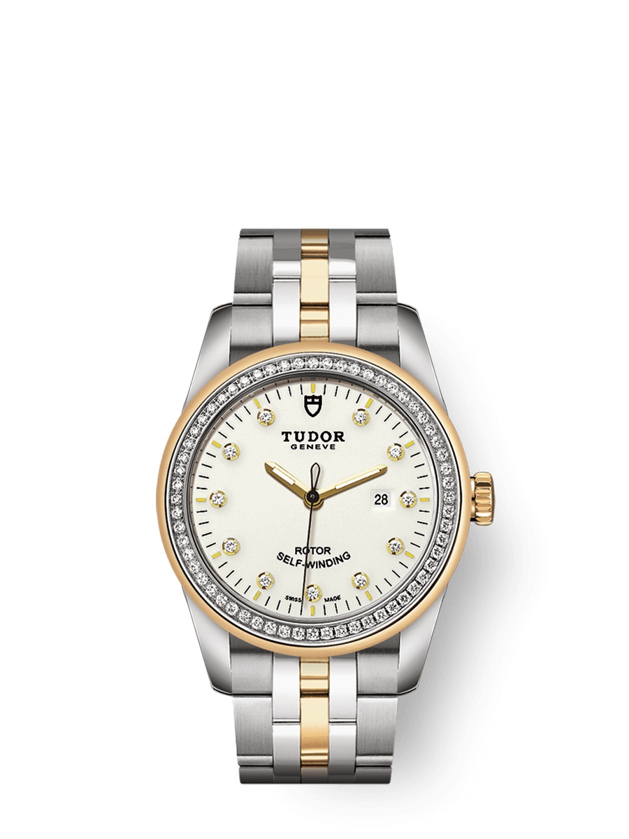 Tudor Glamour Date Automatic Diamond Ladies Watch 53023-0066