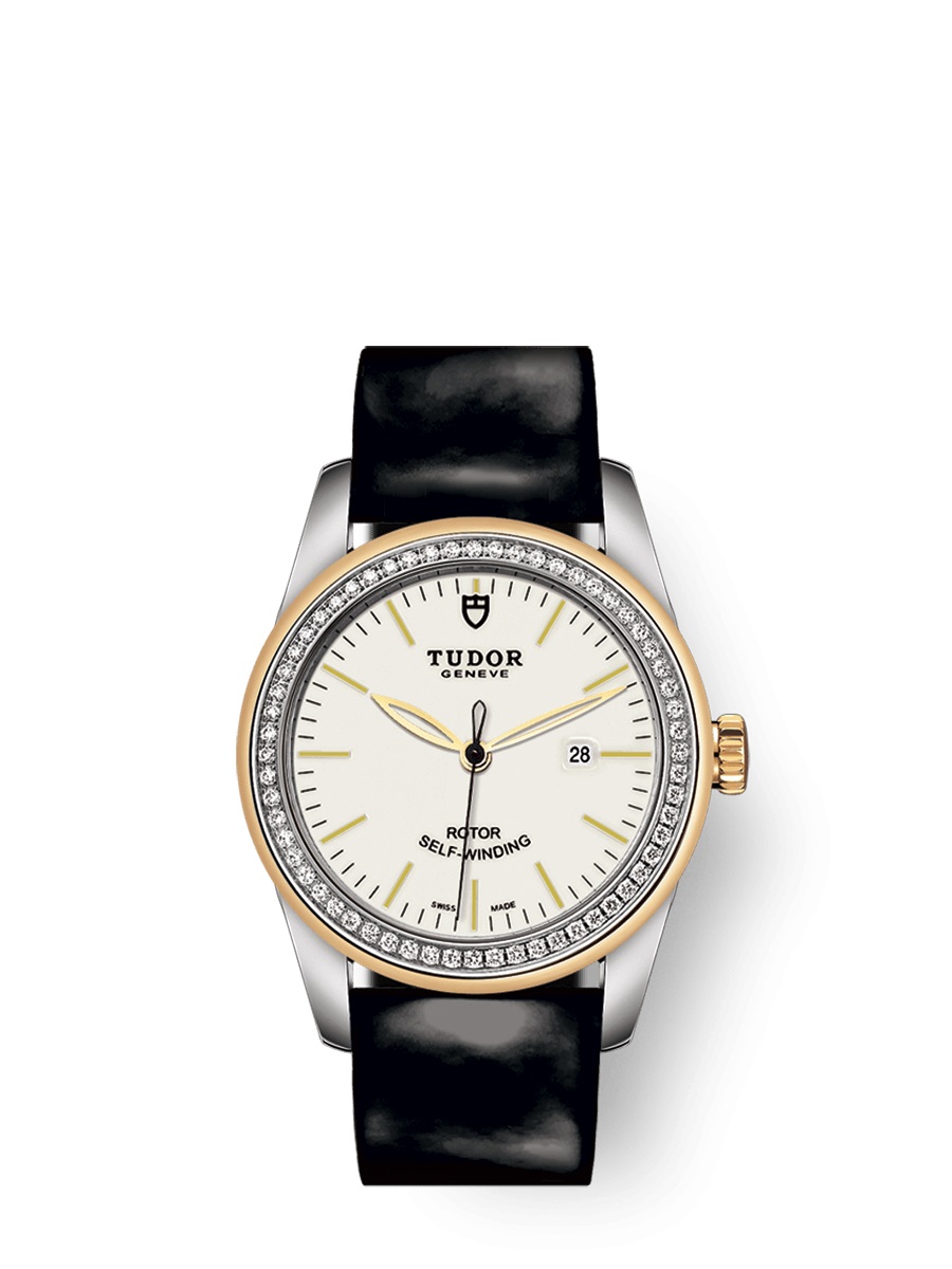 Tudor Glamour Date Automatic Diamond Ladies Watch 53023-0071