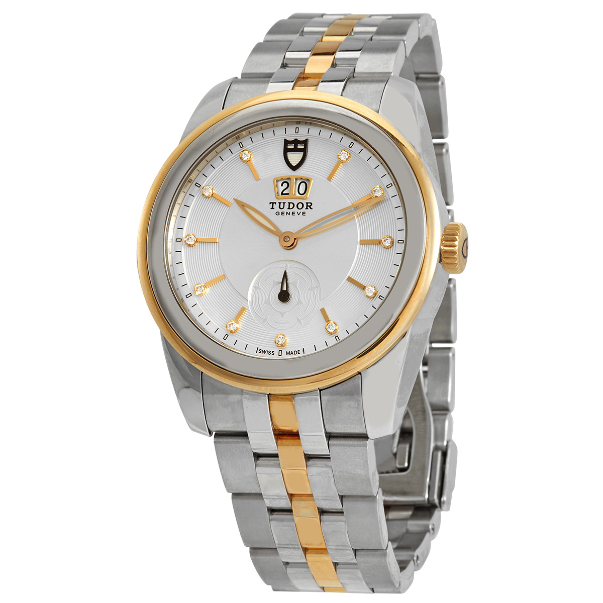 Tudor Glamour Date Automatic Diamond Silver Dial Watch M57003-0101