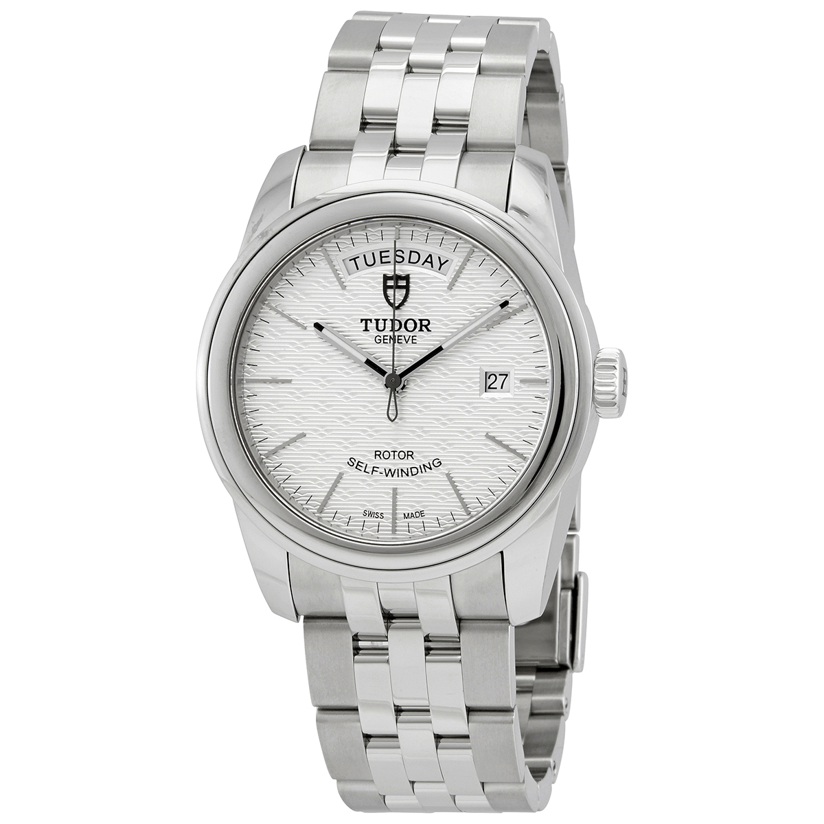 Tudor Glamour Day-Date Automatic Silver Dial Men's 39 mm Watch M56000-0003