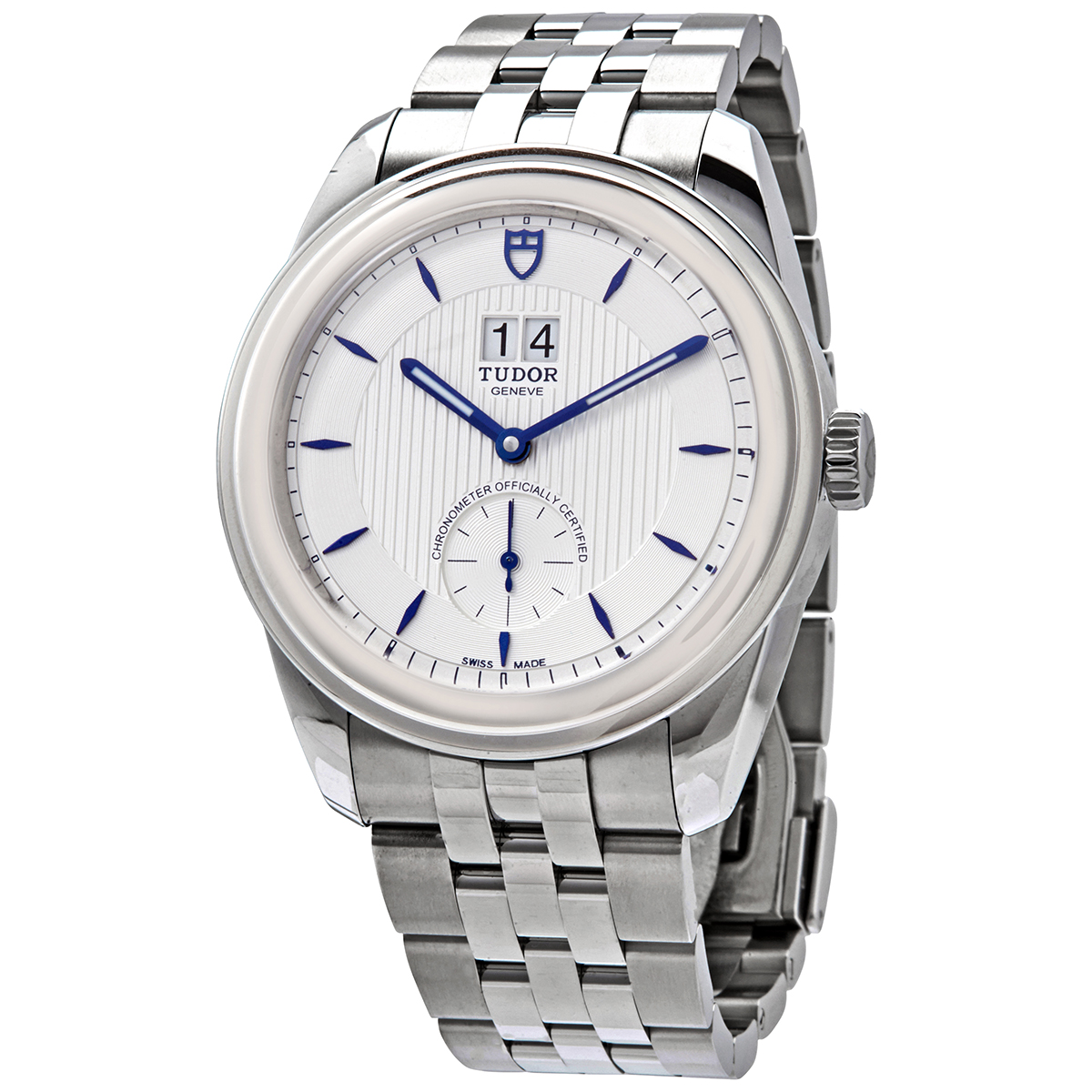Tudor Glamour Double Date Automatic Silver Dial Men's Watch M57100-0001