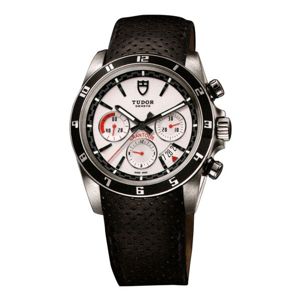 Tudor Grantour White Dial Chronograph Automatic Men's Watch 20530N-WMCPL