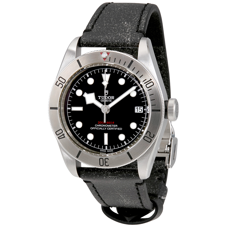 Tudor Heritage Black Bay Chronometer Automatic Men's Leather Watch M79730-0003