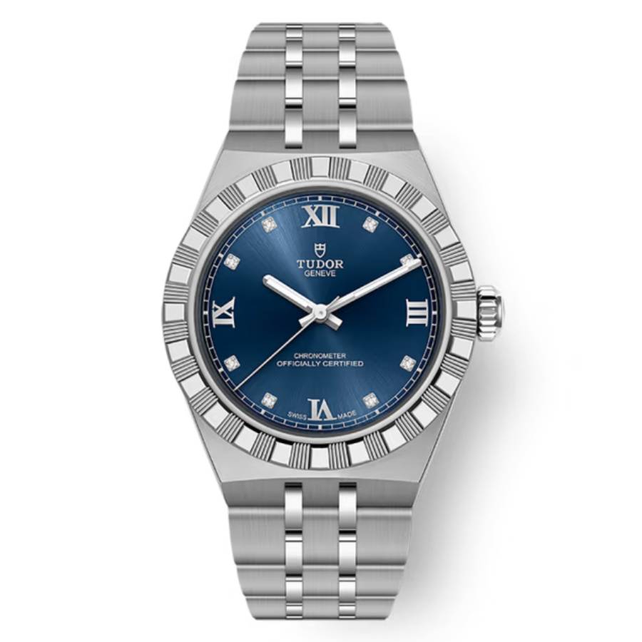 Tudor Royal Automatic Diamond Blue Dial Ladies Watch M2830A1A0-0001