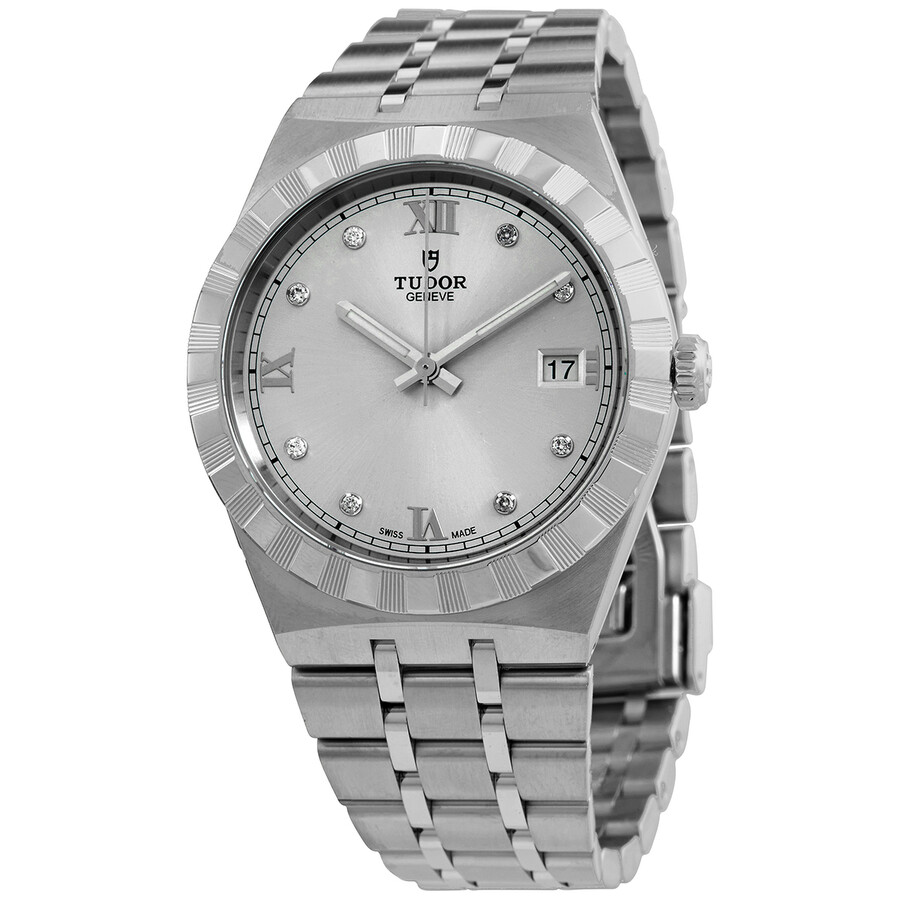 Tudor Royal Automatic Diamond Silver Dial Men 