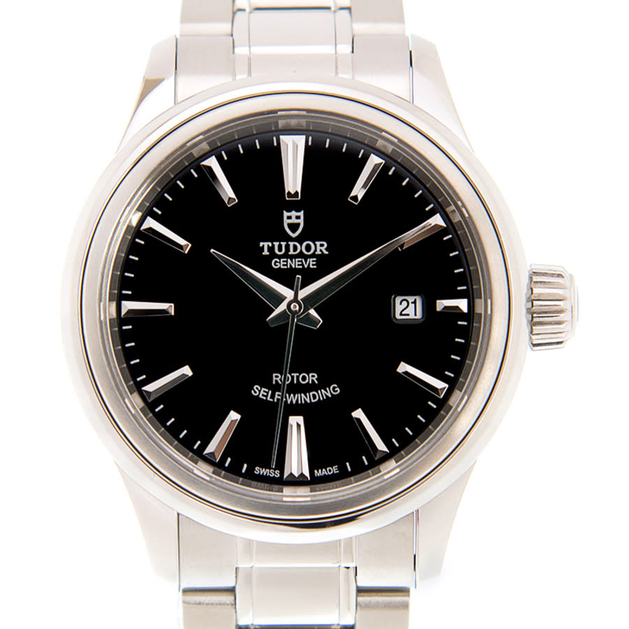 Tudor Style Automatic Black Dial Ladies Watch 12100-0002