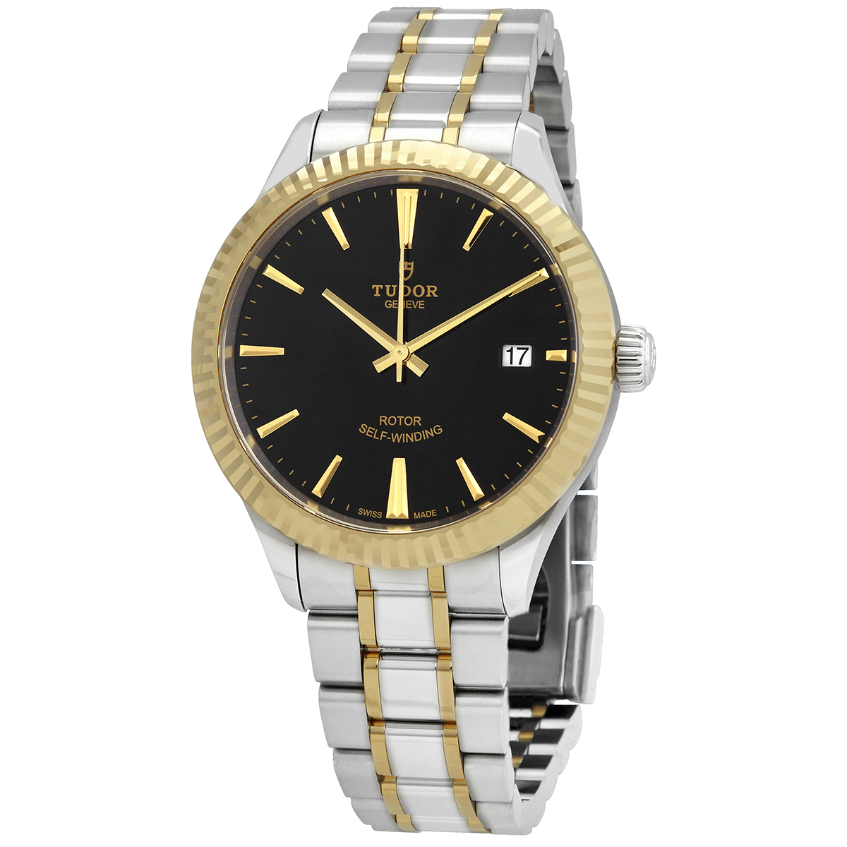 Tudor Style Automatic Black Dial Men's 38 mm Watch 12513-0005