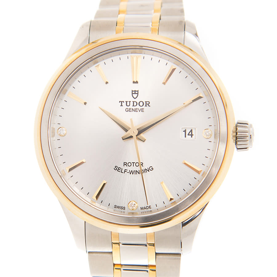 Tudor Style Automatic Diamond Silver Dial Men's Watch 12503-0005