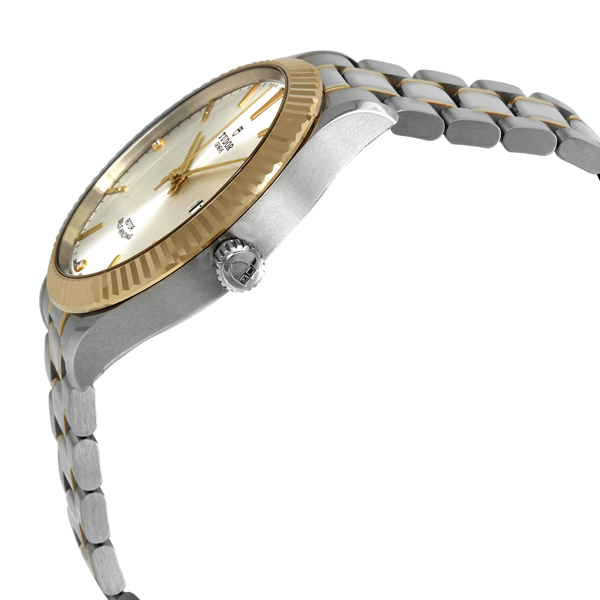 Tudor Style Automatic Diamond Silver Dial Men's Watch M12713-0009