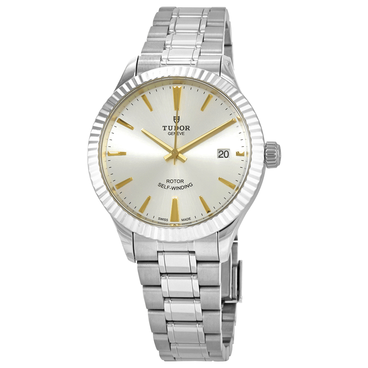 Tudor Style Automatic Silver Dial Stainless Steel Watch M12510-0005