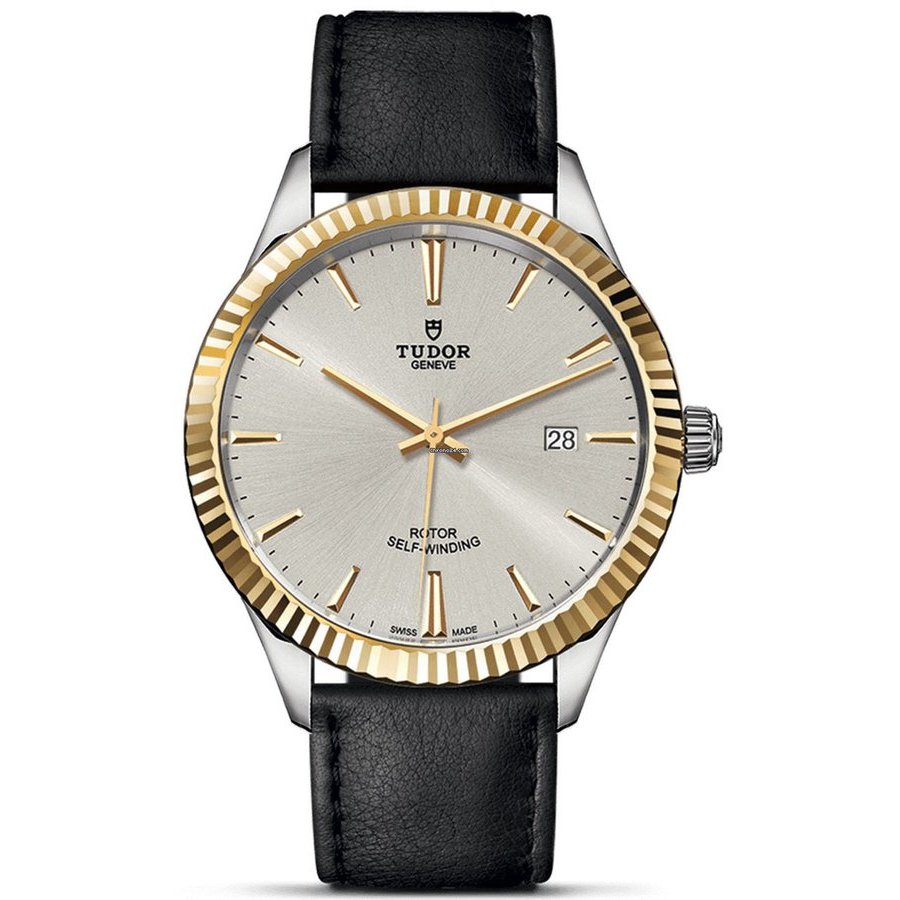 Tudor Style Silver-tone Dial Ladies Watch 12313-0018