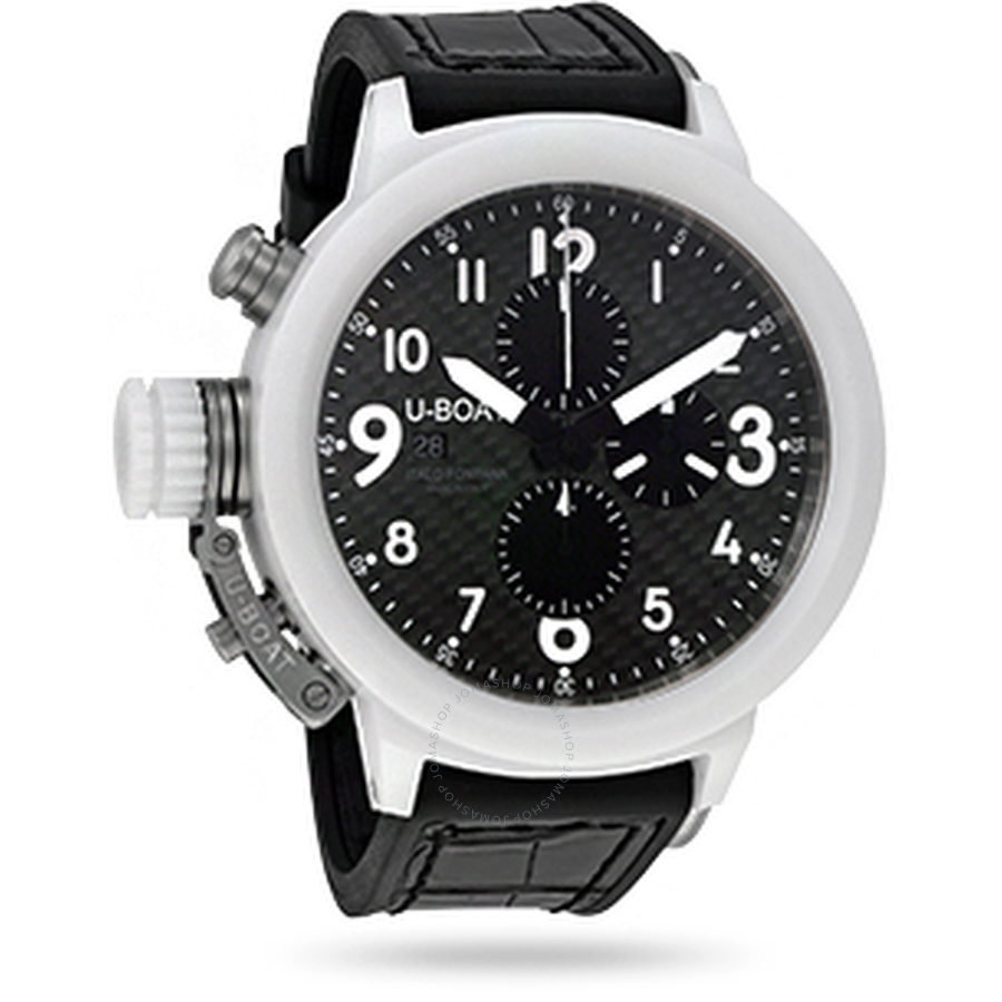 UBoat Flightdeck 50 Automatic Carbon Fiber Dial Men's Watch 7095 U