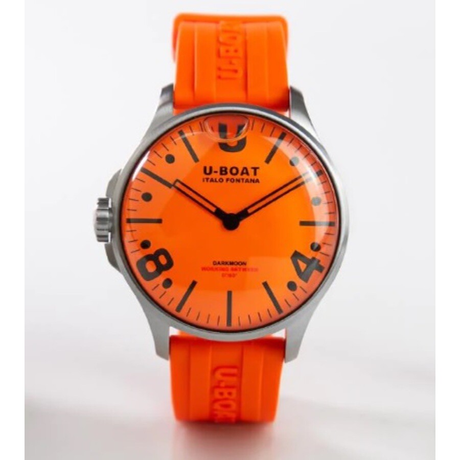 UBoat Capsoil Darkmoon Quartz Orange Dial Men's Watch 8965 Watches