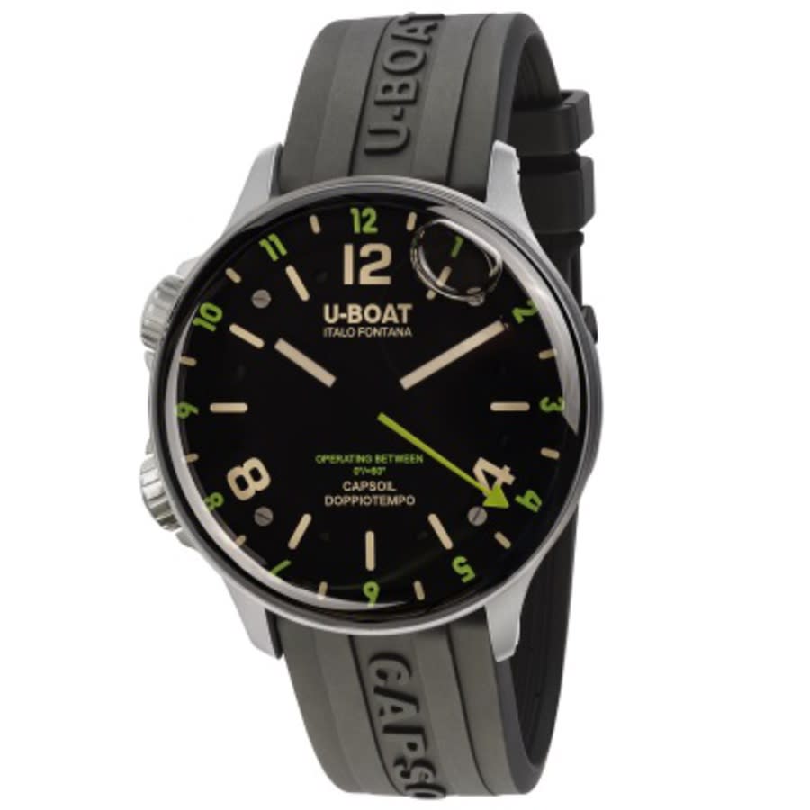 U-Boat Lefty Capsoil Doppiotempo Quartz Black Dial Men's Watch 8838